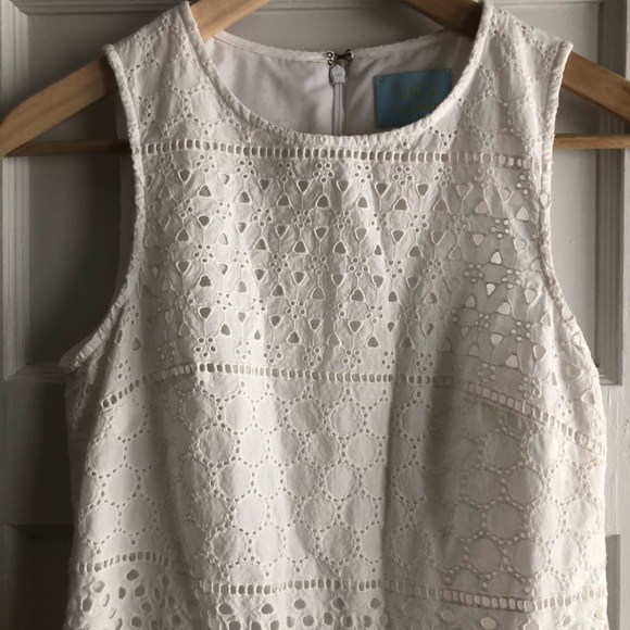 CeCe by Cynthia Steffe Drop Waist Eyelet Dress - Picture 4 of 4